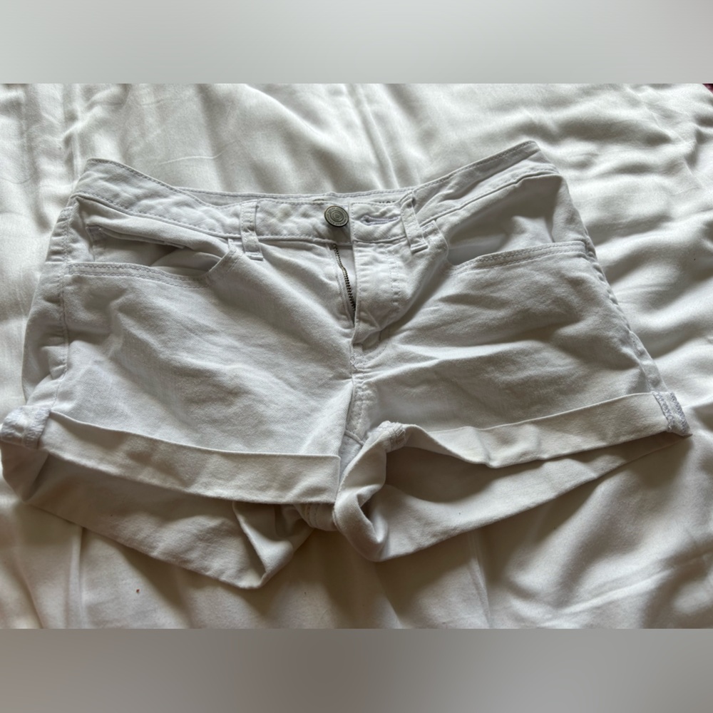 White Jean shorts shortie